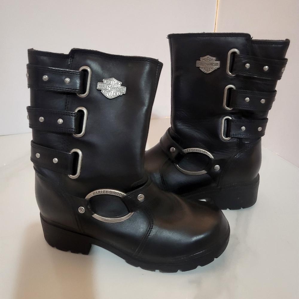 Harley Davidson D83872 Bellacruz Black Work Boot Size 6(M)